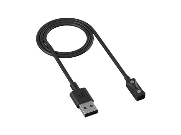 Polar Charge 2.0 - Ladekabel for smartarmbåndsur - USB hann til 4-stiftskontakt magnetisk - svart