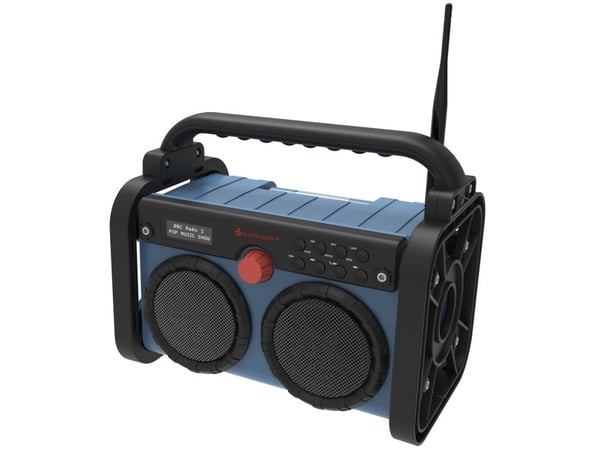 Soundmaster DAB85BL, Bærbar, DAB+, FM, 10 W, Svart, Blå, Monokromatisk, Rotasjon