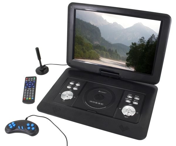 Soundmaster PDB1600SW, Bærbar DVD-spiller, Konvertibel, Svart, DVD-Video, MP3, VCD, CD, CD-R, CD-RW, DVD+R, DVD+RW, DVD-R, DVD-RW, DVB-T2