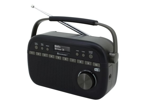 Soundmaster DAB280 bærbar radio analog og digital svart