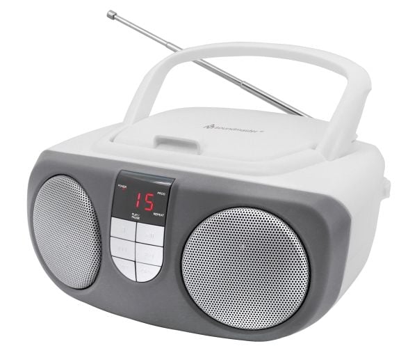 Soundmaster SCD1400WE, harmaa, valkoinen, kannettava CD-soitin
