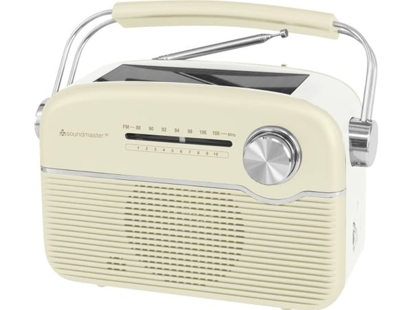 Soundmaster TR480BE, Bärbar, Analog, FM, 3 W, 3,5 mm, Beige