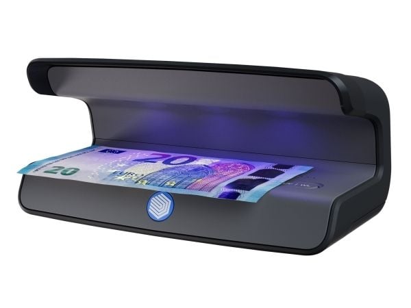 Safescan 75 LED UV/hvit sjekker valutaer pass svart (131-0723)