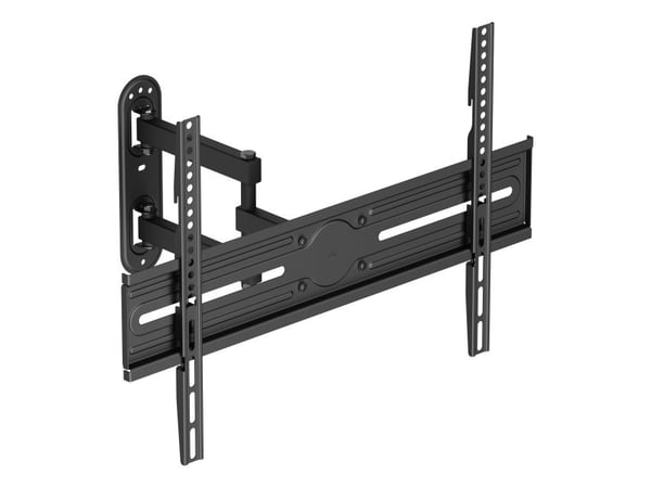 DELTACO - Monteringssett (veggmontering) - full bevegelse - for buet / flatt panel - 3-veis, helning, sving, opptil 35 kg - svart - skjermstørrelse...