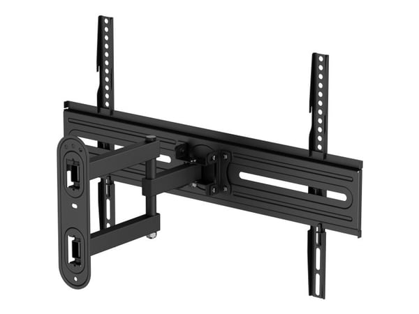 DELTACO - Monteringssett (veggmontering) - full bevegelse - for buet / flatt panel - 3-veis, helning, sving, opptil 35 kg - svart - skjermstørrelse...