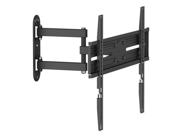 DELTACO - Monteringssett (veggmontering) - full bevegelse - for buet / flatt panel - 3-veis, helning, sving, opptil 35 kg - svart - skjermstørrelse...