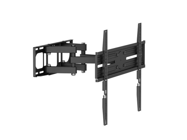 DELTACO - Monteringssett (veggmontering) - for flatpanel - full bevegelse 3-veis, tilt, sving, 40 kg - svart - skjermstørrelse: 37"-80"