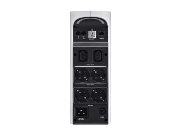 APC Back-UPS Pro Gaming - UPS - tårn, RGB-lys - AC 230 V - 1320 watt - 2200 VA - enkeltfase - utgangskontakter: 6 - arktisk