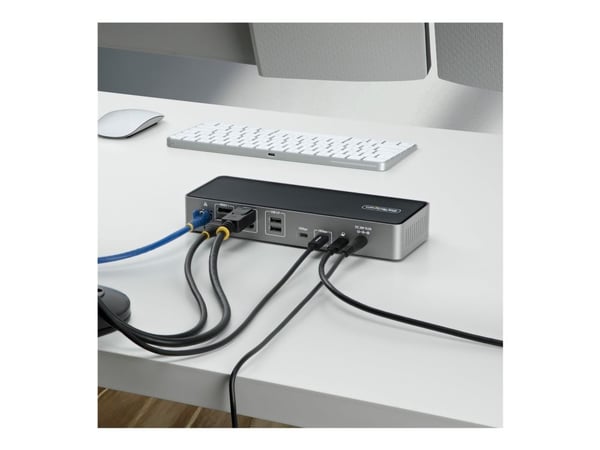 Startech - Dokkingstasjon - for bærbar - USB-C - 2 x HDMI, 2 x DP, USB-C - 2.5GbE - 140 watt - TAA-samsvar