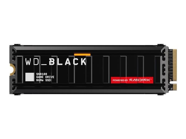 WD Black SN8100 - SSD - kryptert - 8 TB - intern - M.2 2280 - PCI Express 5.0 x4 (NVMe) - TCG Opal Encryption 2.02 - integrert kjøle