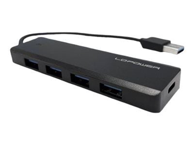 LC Power LC-HUB-U3-4-V2 - Hubb - 4 x USB 3.2 Gen 1 + 1 x USB-C - skrivbordsmodell