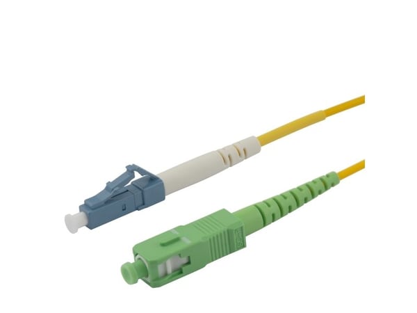 DELTACO - Nettverkskabel - LC/UPC-enkeltmodus (hann) til SC/APC-enkeltmodus (hann) - 2 m - 2 m - fiberoptisk - simpleks - 9 / 125 micron - OS2 - ha...