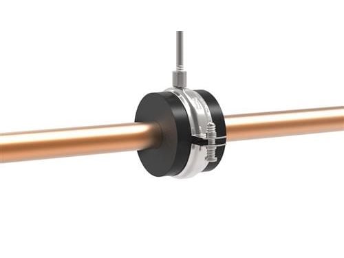 Isoglobal rørbærer RF 042x19 - Inklusiv galvaniseret HD bøjle, M8/M10, Til køl