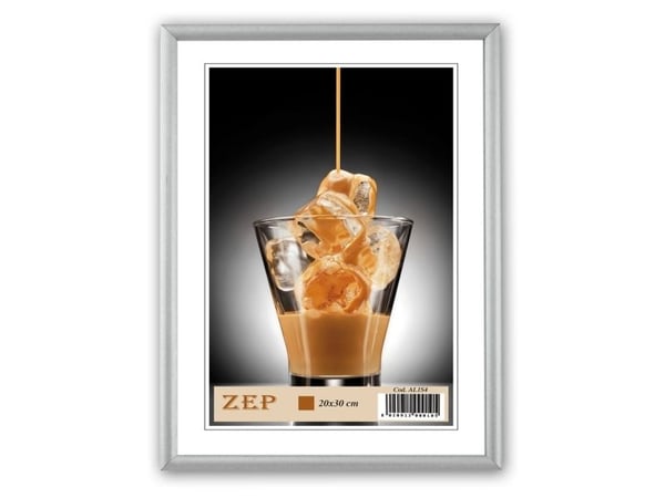 ZEP AL1S3, Enkel bilderamme, Tre, Sølv, Bord, Vegg, 15 x 20 cm, Landskap/portrett