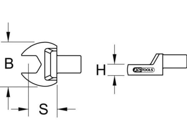 KS Tools ?516.2222, Stål, 22 mm, 160 g, 1 stykker, Tyskland