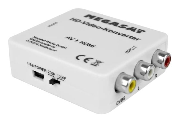 Megasat 0900196, Aktiv, Hvit, 1920 x 1080 piksler, 1280 x 720,1920 x 1080 piksler, 720p, 1080p, NTSC 3.58, NTSC 4.43, PAL, PAL M, PAL N, SECAM
