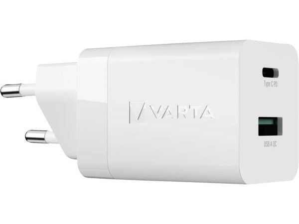 Varta 57955 101 111, inomhus, AC, 3 A, Vit