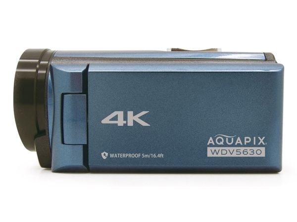 Easypix Aquapix WDV5630 - Videoopptaker - 4K / 30 fps - 13.0 MP - flashkort - under vannet inntil 5 m - gråblå