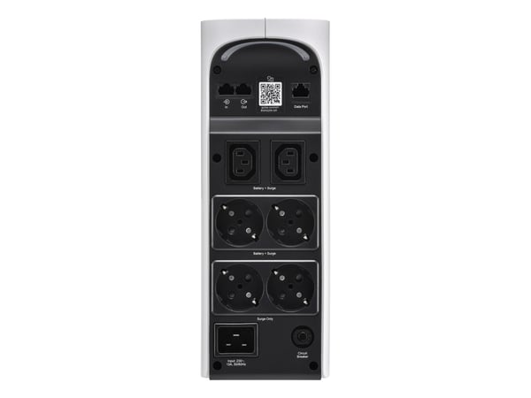APC Back-UPS Pro Gaming - UPS - tårn, RGB-lys - AC 230 V - 1320 watt - 2200 VA - enkeltfase - utgangskontakter: 6 - arktisk