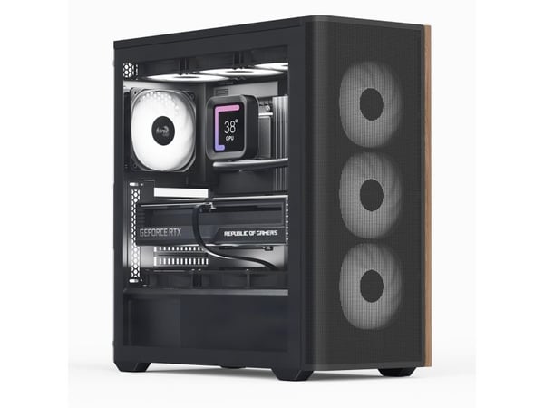 Aerocool D501A, Midi Tower, PC, Sort, Tre, ATX, Micro ATX, Mini-ITX, Akrylonitril-butadien-styren (ABS), SPCC, Tre, Spilling