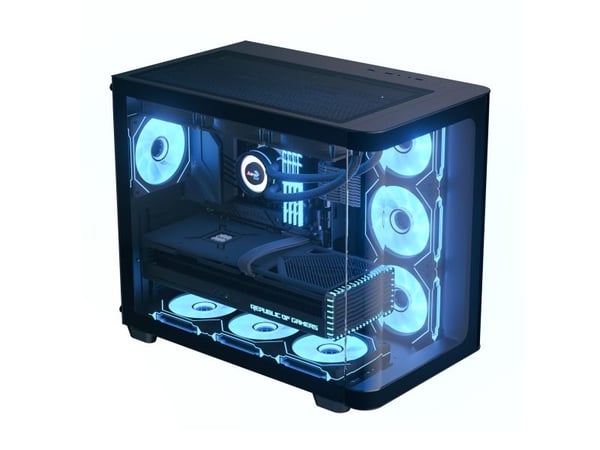 Aerocool P500C, Midi Tower, PC, Sort, ATX, Micro ATX, Mini-ITX, SPCC, Herdet glass, Spilling