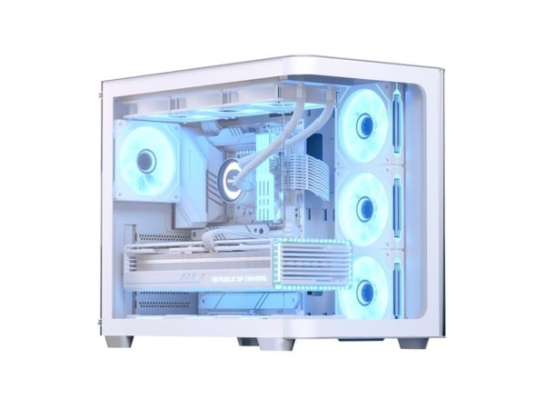 AeroCool PC-kotelo P500C-G-WT-v1 Mid-Tower Valkoinen