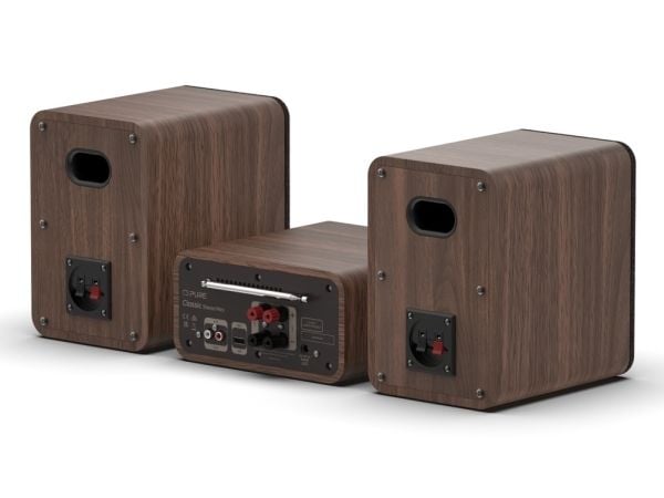 Pure Classic Stereo Mini, Hjemmelydanlegg (mikro), Brun, Valnøtt, 1 disker, Front, 40 W, 2,54 mm
