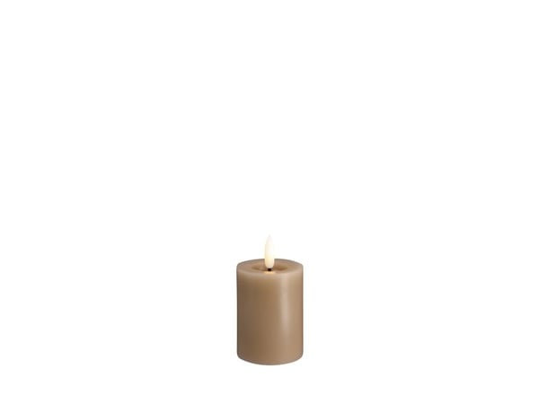 Moods & More LED-blokklys i sand med smelte­effekt – Ø 4,9 cm x H 7,5 cm