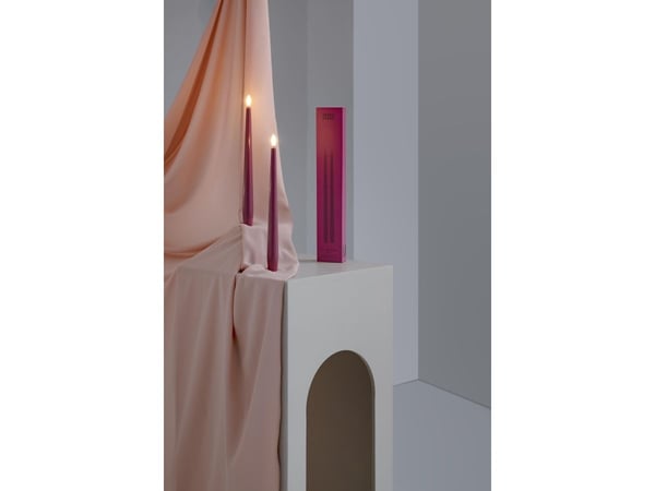 Moods & More LED-kronljus i vintage rose Ø 2,3 cm x H 25 cm – 2 st