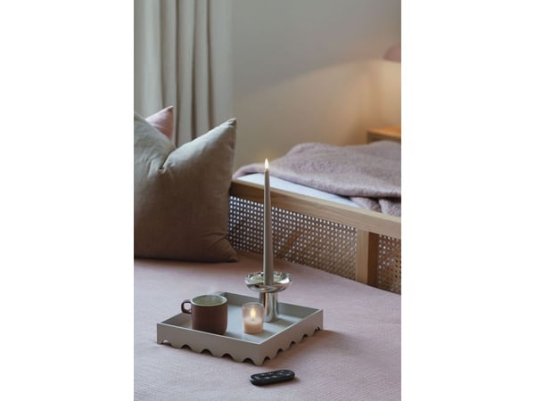 Moods & More LED-glasslys i champagne Ø 4,7 cm x H 5,7 cm – 2 stk