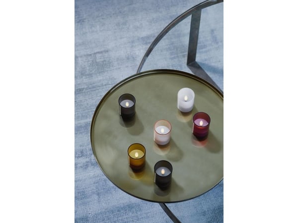 Moods & More LED-glasslys i champagne Ø 4,7 cm x H 5,7 cm – 2 stk