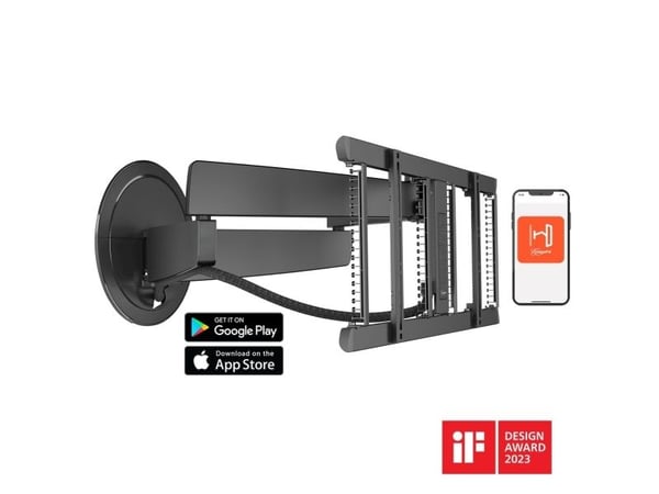 Vogel's SIGNATURE DesignMount TVM 7675 - Monteringssett (leddarm) - motorisert - for flatpanel - svart - skjermstørrelse: 40"-77" - veggmonterbar