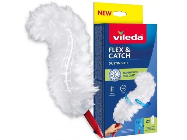 Vileda Miotelka støvklut med kort skaft + 2 innlegg Flex & Catch