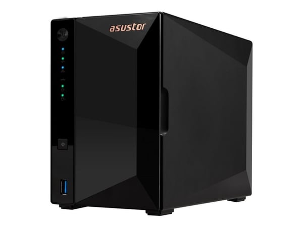 ASUSTOR Drivestor 2 Pro Gen2 AS3302T v2 - NAS-server - 2 brønner - SATA 6Gb/s - RAID JBOD, 0, 1 - RAM 2 GB - 2.5 Gigabit Ethernet - iSCSI støtte