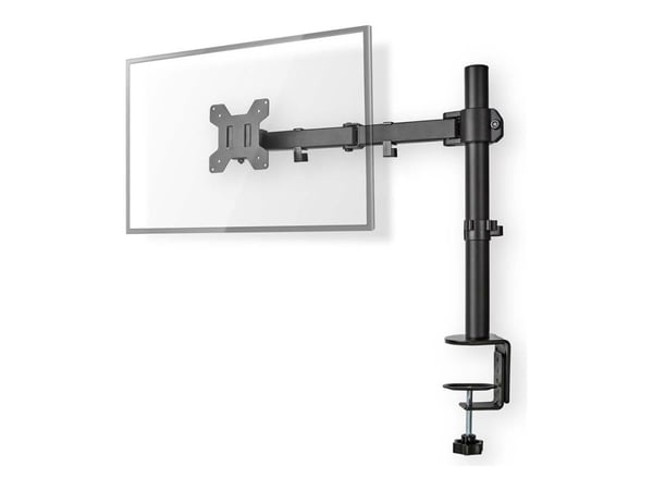 Nedis - Monteringssett (klemme, VESA-montering, skjermarm) - for LCD-skjerm - full bevegelse - metall, ABS-plast - svart - skjermstørrelse: 15"-32"...