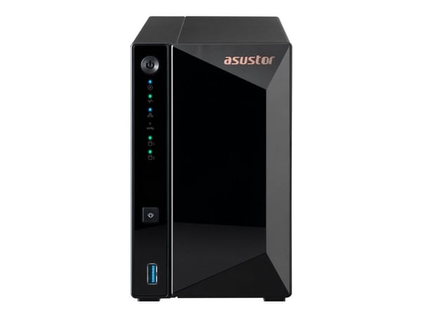 ASUSTOR Drivestor 2 Pro Gen2 AS3302T v2 - NAS-server - 2 brønner - SATA 6Gb/s - RAID JBOD, 0, 1 - RAM 2 GB - 2.5 Gigabit Ethernet - iSCSI støtte