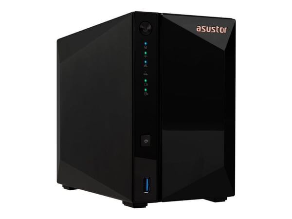 ASUSTOR Drivestor 2 Pro Gen2 AS3302T v2 - NAS-server - 2 brønner - SATA 6Gb/s - RAID JBOD, 0, 1 - RAM 2 GB - 2.5 Gigabit Ethernet - iSCSI støtte