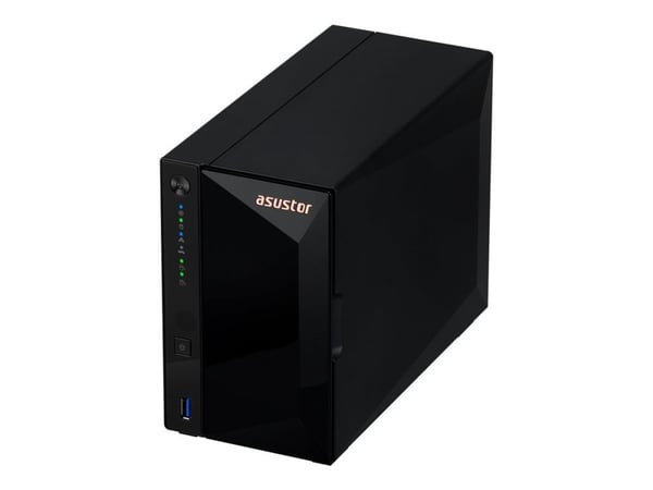 ASUSTOR Drivestor 2 Pro Gen2 AS3302T v2 - NAS-server - 2 brønner - SATA 6Gb/s - RAID JBOD, 0, 1 - RAM 2 GB - 2.5 Gigabit Ethernet - iSCSI støtte