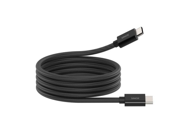 Sinox PRO USB C 2.0 magnetisk kabel. 1 m svart