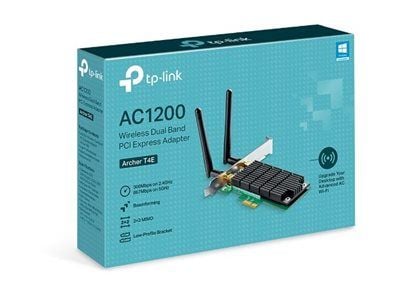 TP-Link Archer T4E - Nettverksadapter - PCIe lav profil - Wi-Fi 5