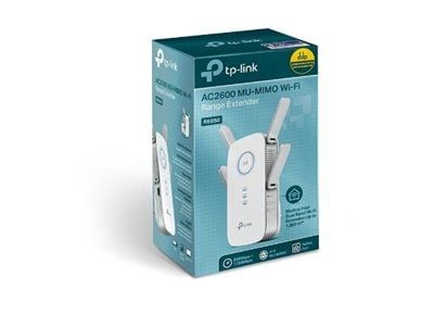 TP-Link AC2600 Wi-Fi Range Extender RE650 - Rekkeviddeutvider for Wi-Fi - 1GbE - Wi-Fi 5 - 2.4 GHz, 5 GHz