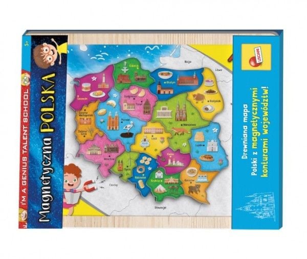 Lisciani I'M A Genius  Magnetic map of Poland