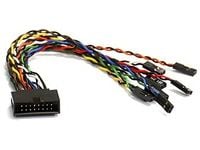 Supermicro Front Panel Switch Cable, 16-pin, 0,15 m, musta, Monivärinen