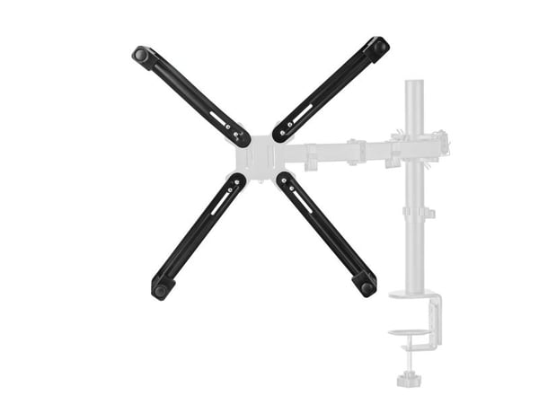 Nedis 5412810419227, VESA-adapter, Sort, Metall, Plast, 8 kg, Bord, 75 x 75,100 x 100 mm