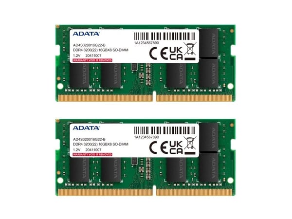 ADATA Premier Series - DDR4 - sett - 16 GB: 2 x 8 GB - SO DIMM 260-pin - 3200 MT/s / PC4-25600 - 1.2 V