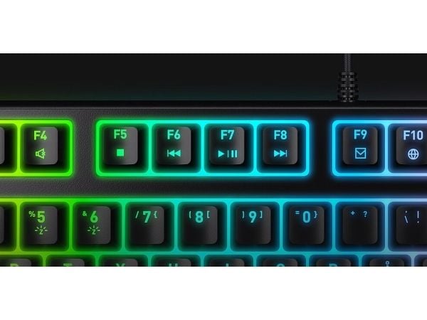 CHERRY XTRFY K4V2 - Tastatur - RGB - 80% - TKL - bakgrunnsbelyst - USB - QWERTY - Portugisisk - tastsvitsj: CHERRY MX2A Red - hvit