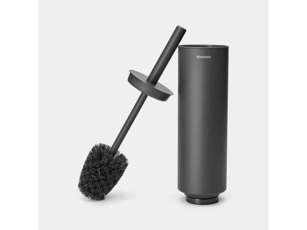 Brabantia 303821, Toalettbørste og holder, Sort, Stål, 96 mm, 110 mm, 420 mm