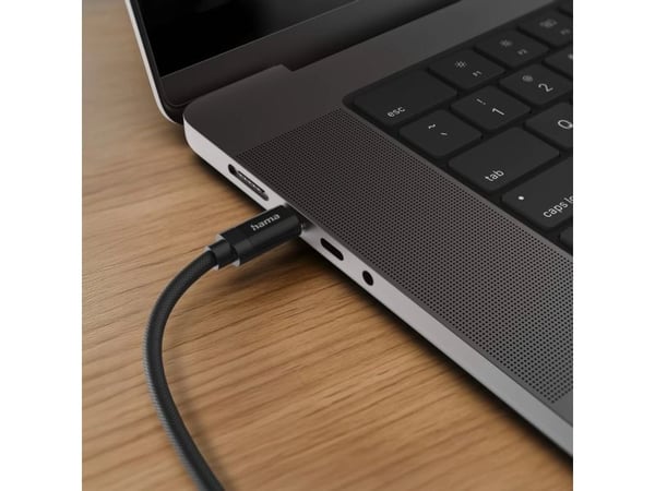 Hama Fabric, 1,5 m, USB C, USB C, USB 2.0, 0,48 Gbit/sek, Sortera
