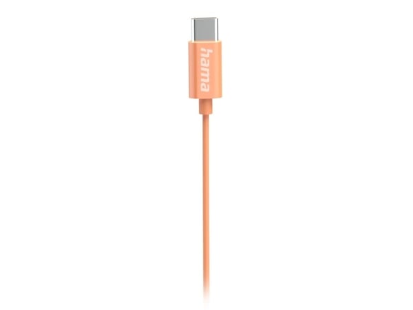 Hama Curly, Koblet med ledninger (ikke trådløs), Samtaler/musikk, 20 - 20000 Hz, 16 g, Hodesett, Oransje