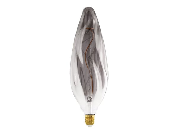 EGLO E27 LED CF117 savunvärinen koristepolttimo spiraalilla ja lämpimän valkoisella valolla